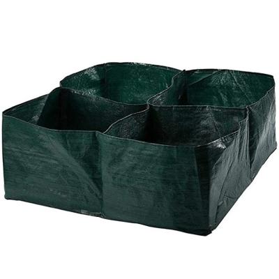 China Durable High Quality Garden Grow Quadrilateral Lattice Bags Garden Potato Planting Pe Fabric Grow Bags for sale