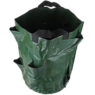 China Hot Sale Durable Hot Sale Garden Greenhouse Plant Breathable Pe Cloth Plant Growing Bag Vegetable Breathable Planting Bag for sale