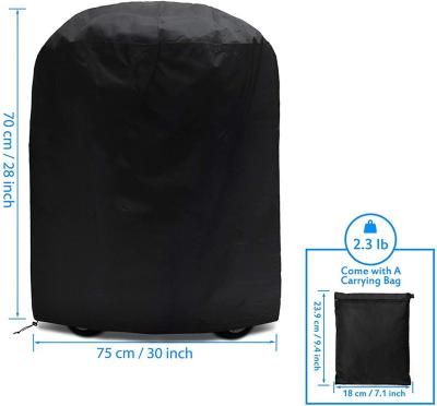 China High Quality Dustproof 420d Oxford Cloth Round BBQ Grill Cover Portable Waterproof Dustproof Grill Cover For Outdoor for sale