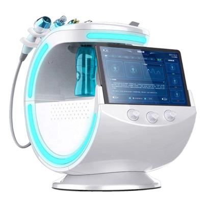 China Pore ​​Shrinking New Design 7 in 1 Multifunctional Facial Oxygen Bubble Device Small Hydrogen Facial Machine with Skin Scanner Analyzer for sale