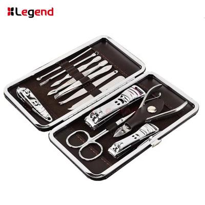 China 12pcs Daily Nail Care/Personal Care Manicure Tool Stainless Steel Nail Clippers/Nail Care Equipment Set Scissors Beauty Tools Manicure Pedicure Kit for sale