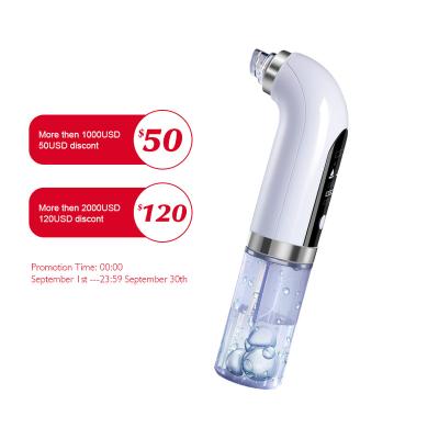 China Acne Treatment Water Circulation With Small Bubbles Blackhead Remover Pore Vacuum Bubble Vacuum Facial Blackhead Remover for sale