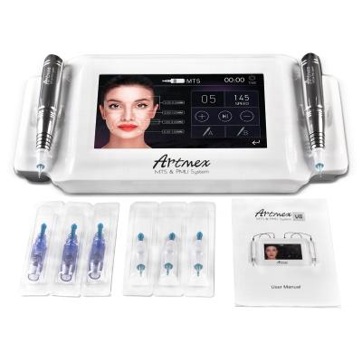 China Artmex Permanent V8 7 Inch Glass Touch Screen Professional MTS+PMU Digital Tattoo Permanent Makeup Machine For Eyebrow for sale