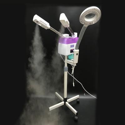 China Whitening 3 in 1 Cool Facial Steamer Hot Facial Steamer and LED Light Whitening Lamp for sale