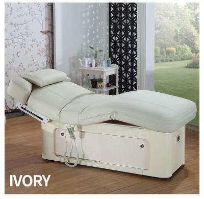 China Modern Luxurious Adjustable Cosmetic Bed Beauty For Body Care And Hotel Club Beauty Salon Electric Massage Beauty Bed for sale