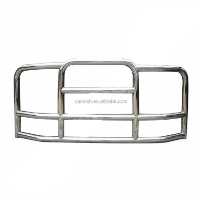 China Stainless Steel Trucks Front Bumper Bull Bar Deer Grill Guard SEMI Large For Volvo Vnl 04-14 Freightliner Cascadia 07-14 for sale