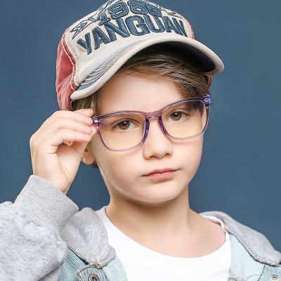 China 2022 Hot Sales Cartoon Tr90 Kids Anti Blocking Blue Light Cute Boys Glasses Girls Glasses Frames Computer Glasses for sale