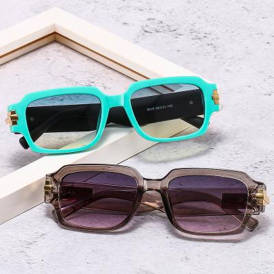 China Custom Made Square Designer Sunglasses Women Retro Fashion Rectangle Sun Glasses Shades Uv400 Shades for sale