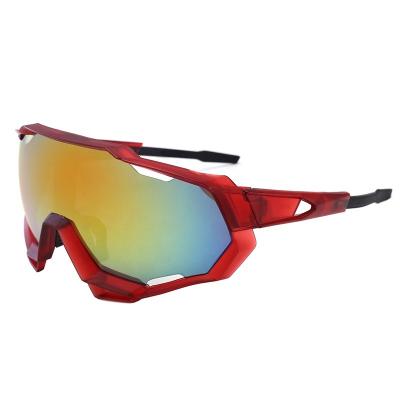 China Hot Selling Sports Sunglasses Outdoor Cycling Glasses for Men and Women Full Frame Glass Sports Windproof Sunglasses for sale