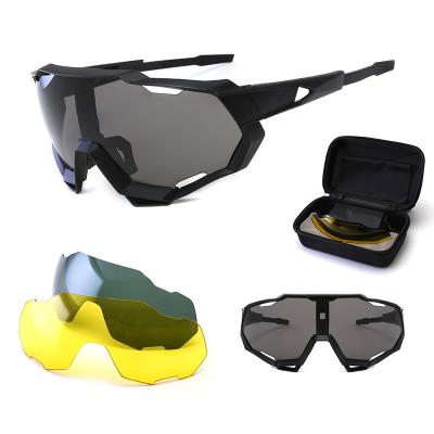 China Sports Sunglasses Fashion Style New Fashionable Outdoor Windproof Sports Sunglasses Set Oversized One Piece Lens Sunglasses Set For Women And Men for sale