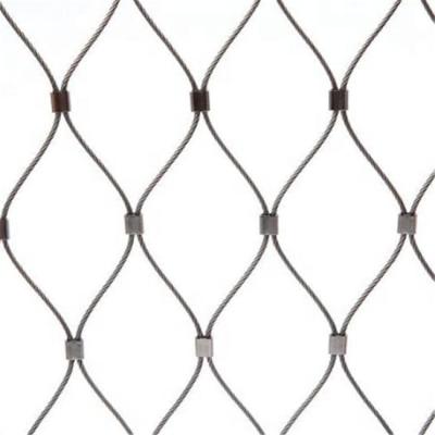 China Easily Assembled Safety Stainless Steel Zoo Mesh Diamond Outdoor Hole Easy Install For Animal for sale