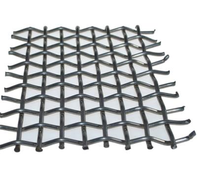 China Traditional Multifunctional High Temperature Resistant 55# Steel Crimped Woven Wire Mesh Screen For Cement Industry for sale