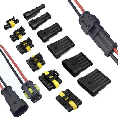 China Automotive Car Connectors Manufacturer 1 2 3 4 5 6 Pin Plug Wire Harness Waterproof Connector for sale