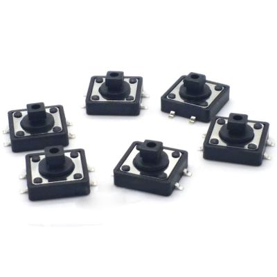 China 12x12 Tact Switch Mini Push Switch 12*12 DIP Switch Micro Tactile 12*12*7.3mm for sale