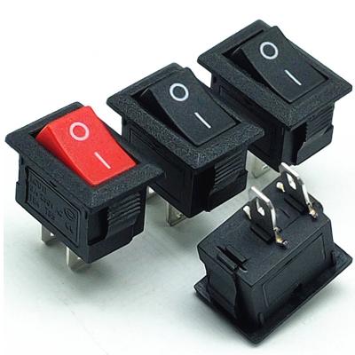 China Plastic+copper terminal electrical on off switch kcd1-101 250v kcd1 t85 2 pin rocker switch 21*15MM rocker switch for sale