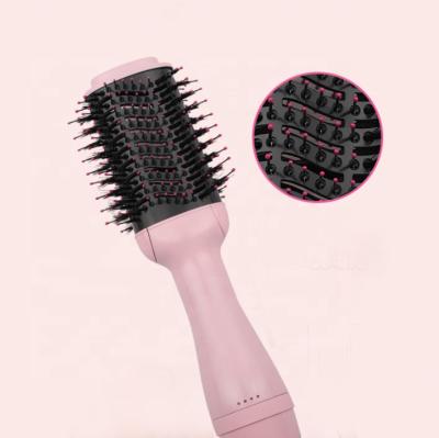 China Ionic One Step Oval Round Brush Hair Dryer With Hot Comb Airbrush 3 In 1 Blowout Comb Dryer Drier for sale