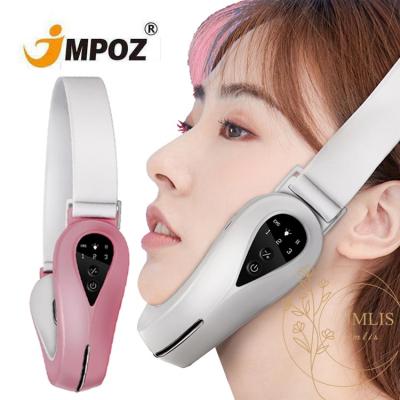 China V Line Rechargeable Face Wrinkle Remover EMS Face Beauty Device Mini LED RF Home Portable Micro Current Massager for sale