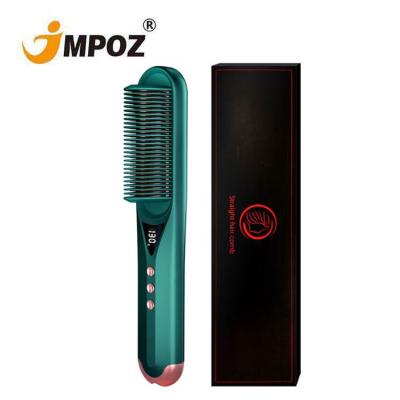 China LCD Temperature Display Hair Dryer Brush for Hot Airbrush Styler Ion Straightener Curly Brush Professional Salon Hair Dryer One Step for sale