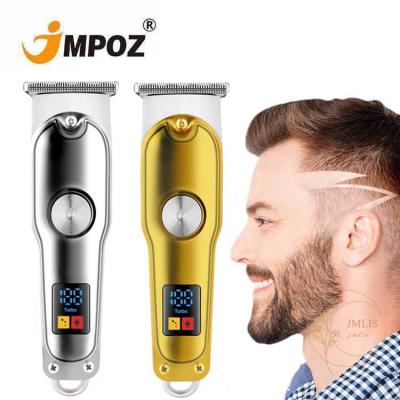 China Car Factory Jmpoz Customization OEM LED Display USB Rechargeable Professional Hair Trimmer Electric Hair Trimmer for sale