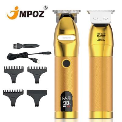 China Car Upgrade Gold Custom Men's Hair Cutter Barber Salon Trimmer Electric Professional Hair Trimmer for Men for sale