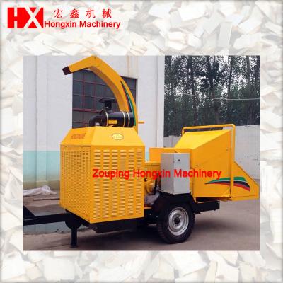 China Landscaping Equipment Mobile Wood Chipper With Diesel Engine 440 X 380 for sale