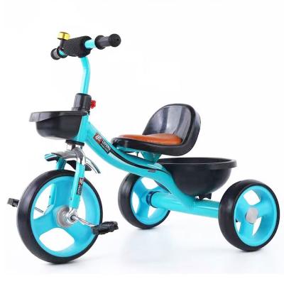 China Ride On Toy Hot Sales New Model Baby Safety Child Tricycle With Rear Basket for sale