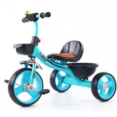 China Ride On Popular Toy 2021 Style Safe Kids Tricycle 3-Wheels For 2-8 Years for sale