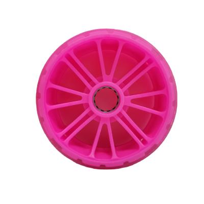 China PU Leather Toy Wheels PU Wheel For Scooters 110*44 Mm PU Wheels With LED Flash Light for sale