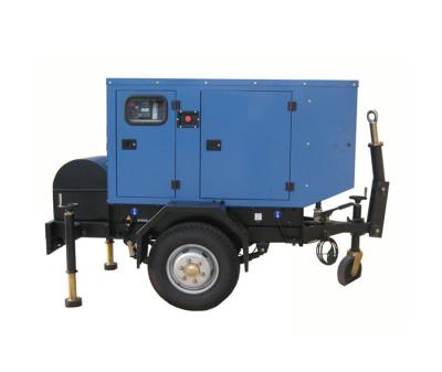 China GNRC Towable Trailer Electric Genset 30kw Mobile Diesel Power Station for sale