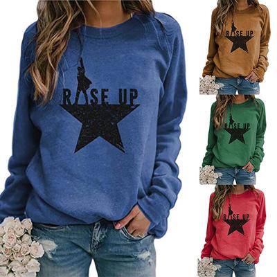 China Autumn and winter new print long sleeve blouse hoodie women QUICK DRY casual loose head cover for sale