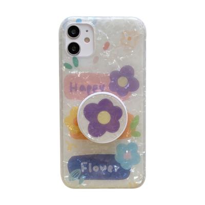 China ins shockproof shell pattern flower bracket mobile 11 max pro for apple xr se 2020 gameboy soft shell for bts phone caes for sale