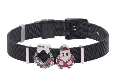 China Comprimento Chain de aço inoxidável dos braceletes 21.5cm da pulseira do encanto feito a mão à venda