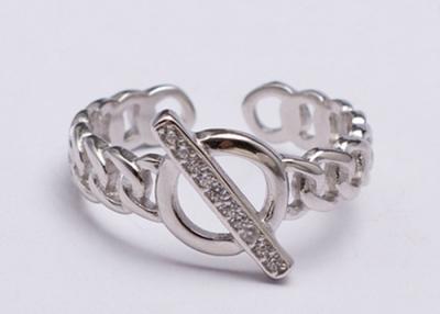 China Kreativer Silber-Persönlichkeits-Mode-Zeigefinger-Ring der Uhrenarmband-Öffnungs-Ring-Damen-S925 zu verkaufen