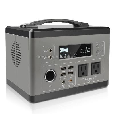 China 300W Pure Sine Wave Portable AC Backup Outlet Solar Power Station Generator Outdoors Camping Travel Emergency for sale