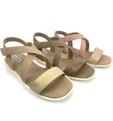 China Summer Women Sandals Flat Elastiic Back Strap Comfort Insole Fashion Styles Lightweight Outdoor for sale