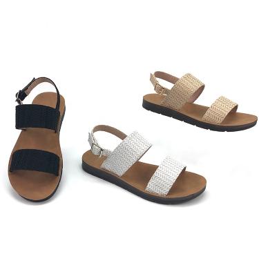 China New summer round laser design to intensify the comfort of ladies casual sandals for sale