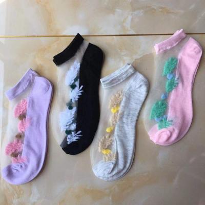 China Factory Sale Cool Socks Wholesale Price Hot Summer QUICK-DRY Crystal Silk Thin Women Socks for sale