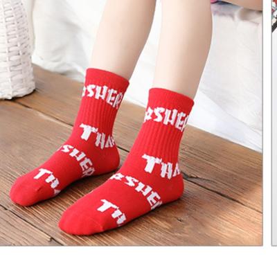 China Designer QUICK DRY Custom Socks Combed Cotton Kids Crew Socks Kids Sock for sale