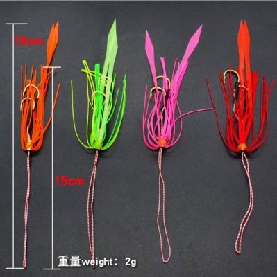 China High Carbon Steel Bait Double Aid Hooks Rubber Skirt When Fishing Lures for sale