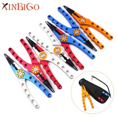 China Sharp and durable luxury multifunctional fishing tackle aluminum fishing pliers for sale