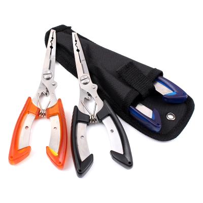 China Wholesale Multifunctional Fishing Line Scissor/Side Cutter/Hook Remover/Split Fishing Ring Pliers Stainless Steel Tools Ring Split Opener Factory for sale