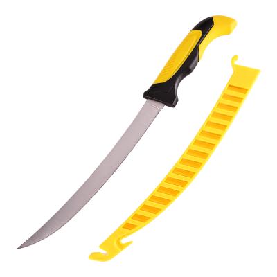 China Sharpness 9 inch fishing knife with knife sharpener and cover sheet for sale