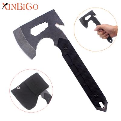 China High Quality Multifunctional Fiber Handle Group of Ten Survival Camping Ax With Cutting Rope for sale