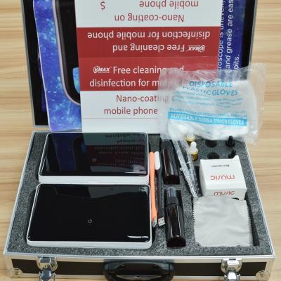 China 9H hardness full set multifunctional waterproof mobile nano coating machine for smart phone for sale