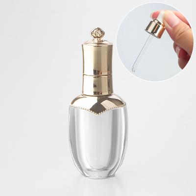 China Travel Cosmetic Acrylic Liquid Clear Dropper Pipette Aromatherapy Tubes 10ml Refillable Perfume Bottles for sale