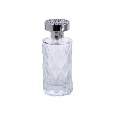 China Cosmetic Luxury Recyclable 30ml 50ml 100ml Frosted Glass Perfume Bottle With Pump Spray Cap for sale