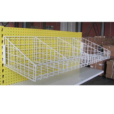 China Single Sided Wire Basket Shelving Gondola For Holding Light Duty Items for sale