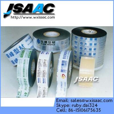 China Black And White Protection Film With LOGO Printed For Aluminum Profile for sale