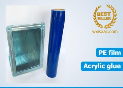 China Conducto de la HVAC y película protectora resistentes cortados del PE temporal azul de la película de la protección del respiradero en venta