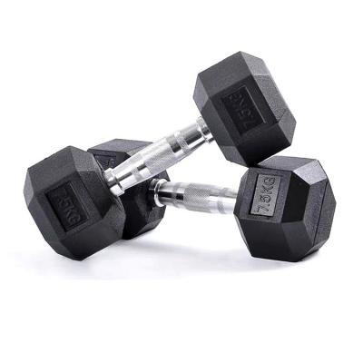 China Home\Gym\Custom Color Logo Gym Fitness Power Free Factory Sports Performance Weighs Gym Cheap Price Rubber Hex Dumbbells Set On Sale for sale